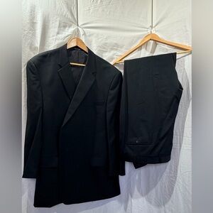 Pronto Uomo Platinum Black Men's Suit Jacket and Trousers